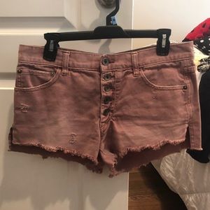 Free People low rise shorts